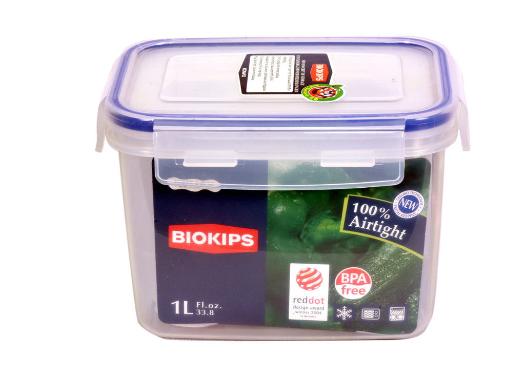 Plastic Food Containers With Lids BLOKIPS Container 1.0Lt