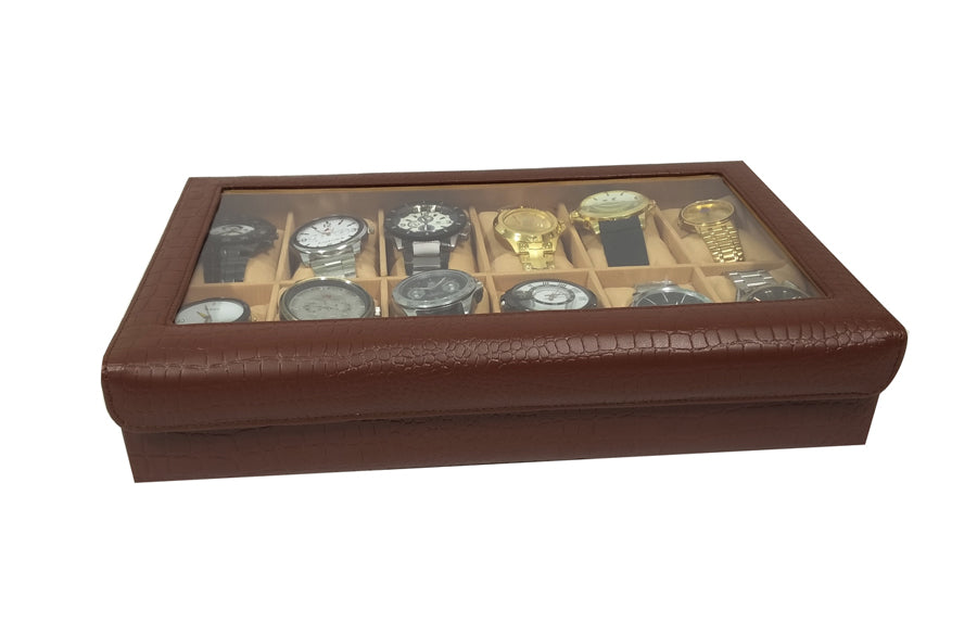 PU Synthetic Leather Watch Organiser