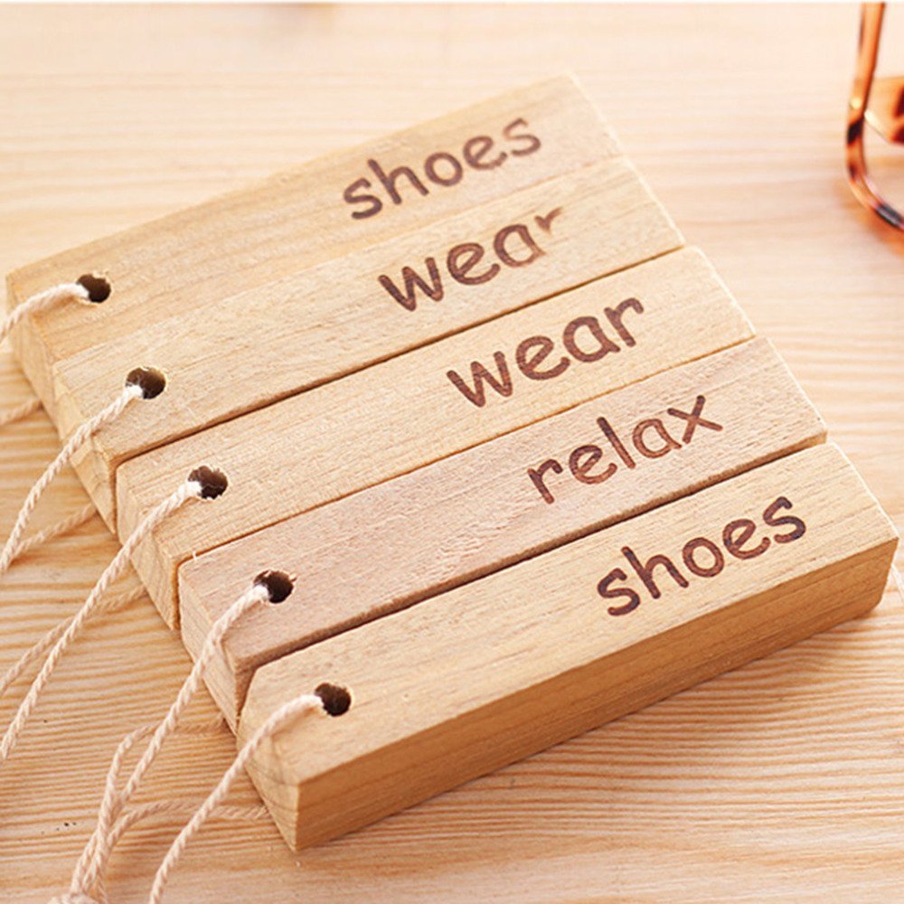 BOXANIA® Camphor Wooden Sticks with Aromatic Fragrance, Set of 5, Repels Insects Cockroaches Bugs