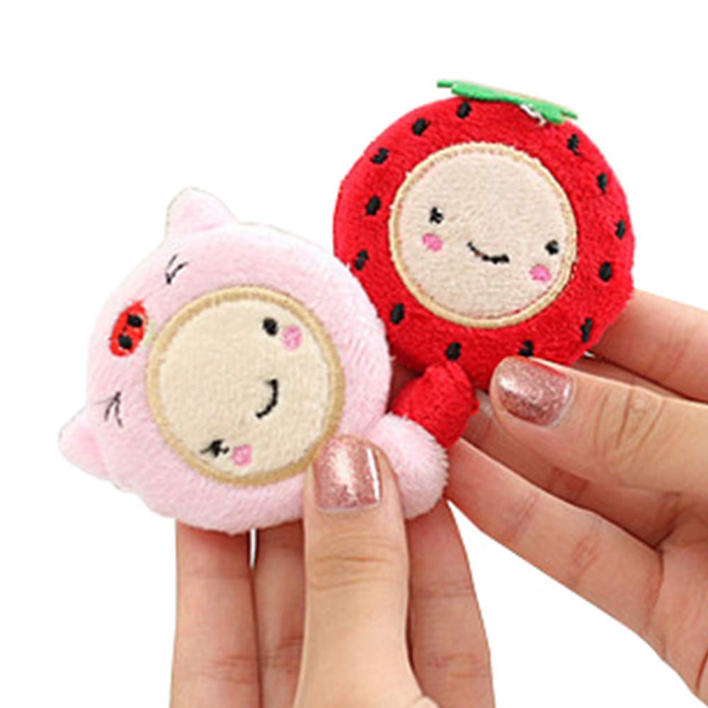 Boxania® 2 pcs 1.5m Cartoon Plush Tape Measure Retractable Ruler tape Portable Sewing Tool (Mix Colours)