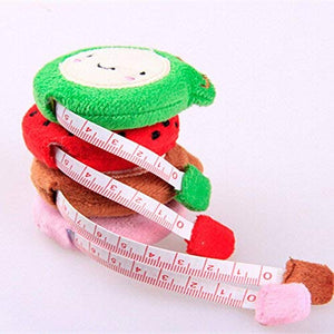 Boxania® 4 pcs 1.5m Cartoon Plush Tape Measure Retractable Ruler tape Portable Sewing Tool (Mix Different Colours)
