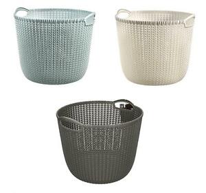 plastic laundry basket round