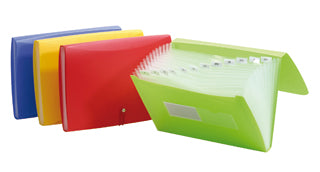 13-Pocket Expanding File Folder With Handle & Strap - Diamond Pattern
