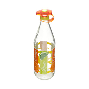 Herevin Glass Bottle - 1 litre, Made in Turkey ( Set of 2 pcs)