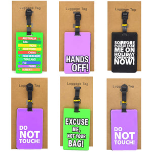 Luggage Bag Tags with message ( Set of 3)