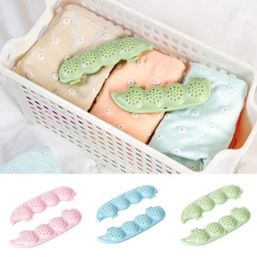 BOXANIA® 12 pcs Moth Balls in 3 Cute Pea Shaped Boxes Camphor Bugs  Wardrobes Drawers Closet Container Case Storage Box + 12 complimentary  mothballs