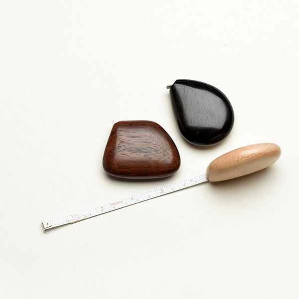 Pebble Wooden Measuring Tape (Premium Rubber Wood) - 1 pc