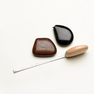 Pebble Wooden Measuring Tape (Premium Rubber Wood) - 1 pc