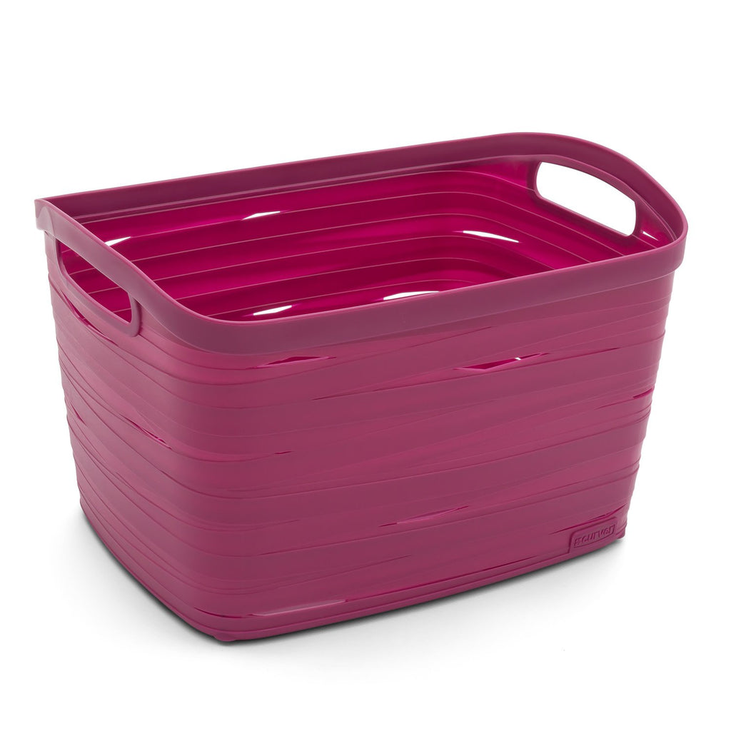 Curver Polypropylene Ribbon Basket, 8 litres (Aubergine)