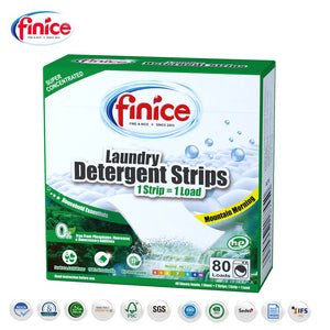 Finice Laundry Detergent Strips, Essential, 80 Loads Mountain Scented