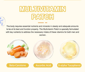 Multi Vitamin Patch - Energy, Immunity, Bone & Skin health I 30 Days Supply