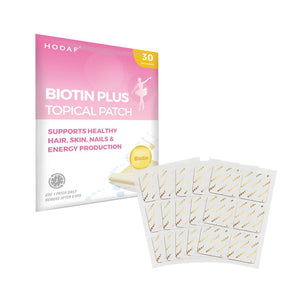 Biotin Plus Topical Patches I Increases hair growth, skin radiance, nail growth and Energy Production I 30 Days Supply