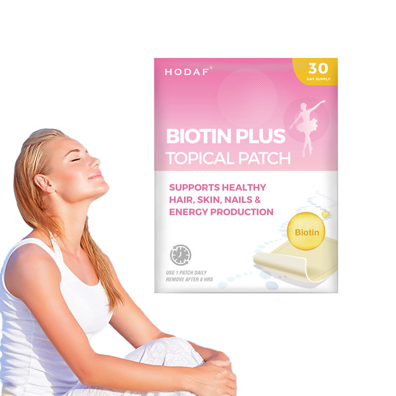 Biotin Plus Topical Patches I Increases hair growth, skin radiance, nail growth and Energy Production I 30 Days Supply