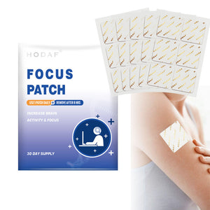 Focus Patch 100% Natural & Vegan I Helps Improve Attention, Concentration and Memory – 30 Days Supply