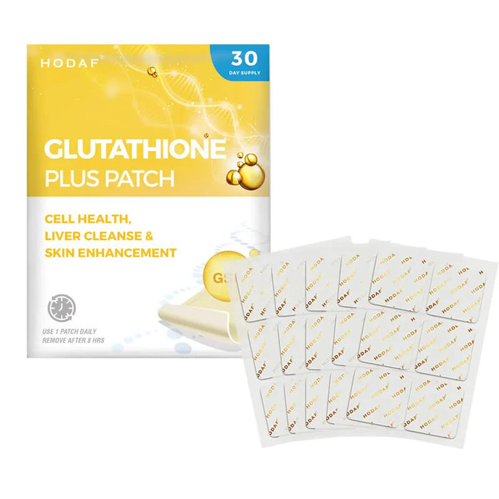 Glutathione Patches - 100% Natural Patch for Women and Men - Energy, Focus & Body Support - Enhanced Formula I 30 Days Supply