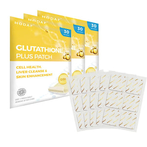 Glutathione Patches - 100% Natural Patch for Women and Men - Energy, Focus & Body Support - Enhanced Formula I 30 Days Supply