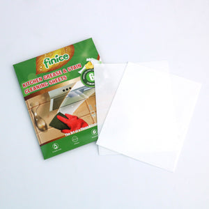 Finice Kitchen Grease & Stain Cleaning Sheets - 6 sheets