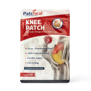 Patcheal™ 12 Knee Pain Relief Patches (Specially Designed for Knee Joints) | 100% Safe & Natural Knee Pain Relief Products | INSTANT RELIEF | NO SIDE EFFECTS