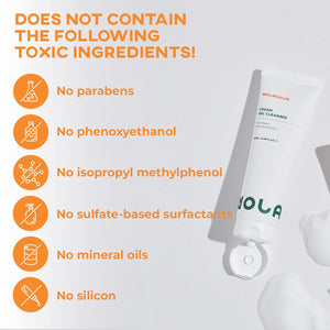 NOLAHOUR Vegan Gel Cleanser 120 Ml| Gentle Facial Cleanser for Oily Skin | Moisturizing Face Wash for Dry Skin for Women & Men | Water Based Face Cleanser