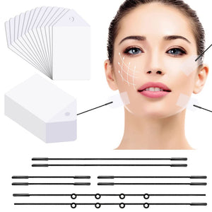 Boxania® 60 pcs V-Line Face Lift Tape Invisible Thin Adhesive Face Lift tape Instant Wrinkle Jowl Tightening