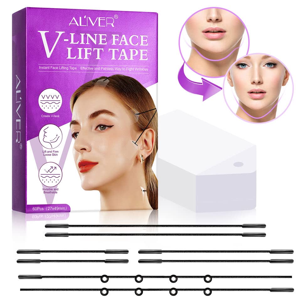 Boxania® 60 pcs V-Line Face Lift Tape Invisible Thin Adhesive Face