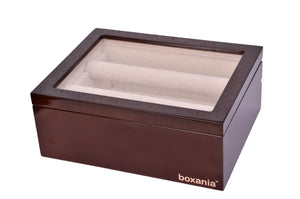Boxania Wooden Bangles/Jewelry Organiser/Box in Glossy British Walnut Finish