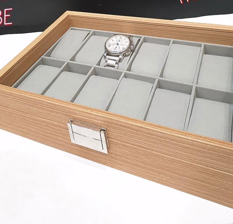 Premium Wooden Watch box - 12 Slots