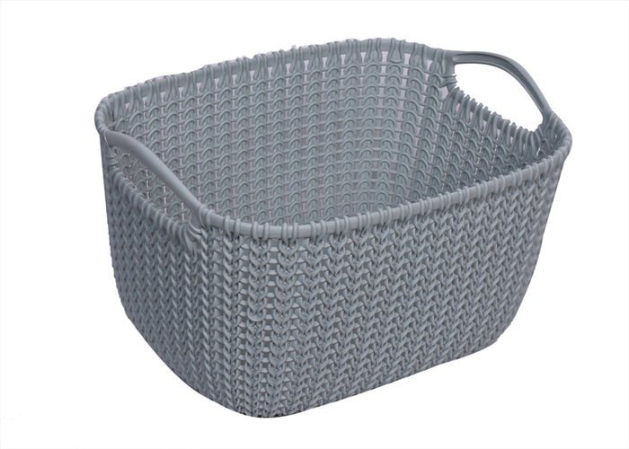 Reactangular Knit Storage Basket (03674)