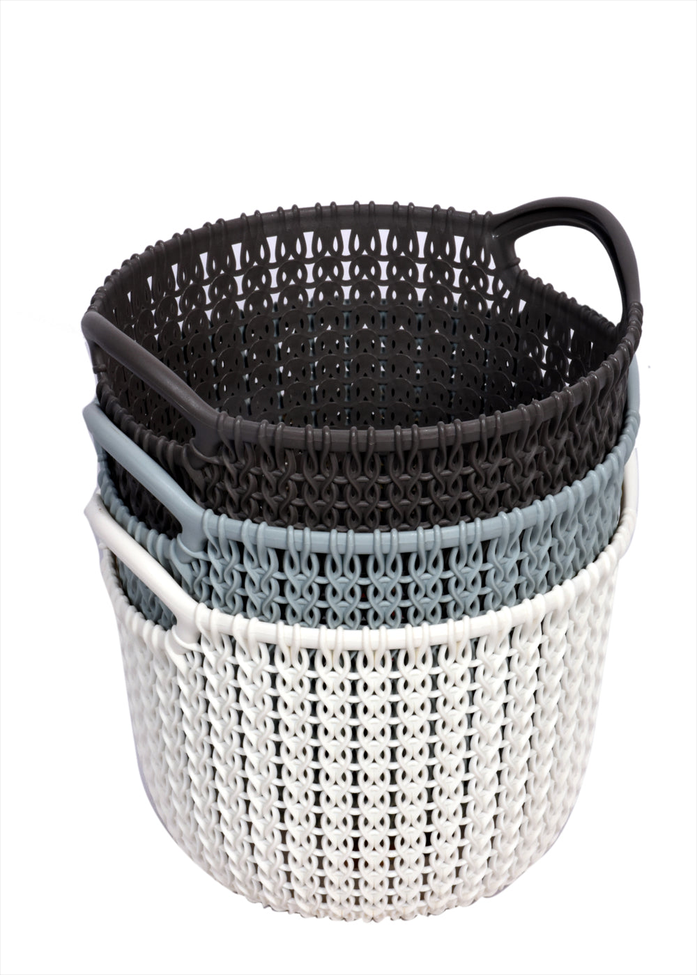 lightweight knit storage basket