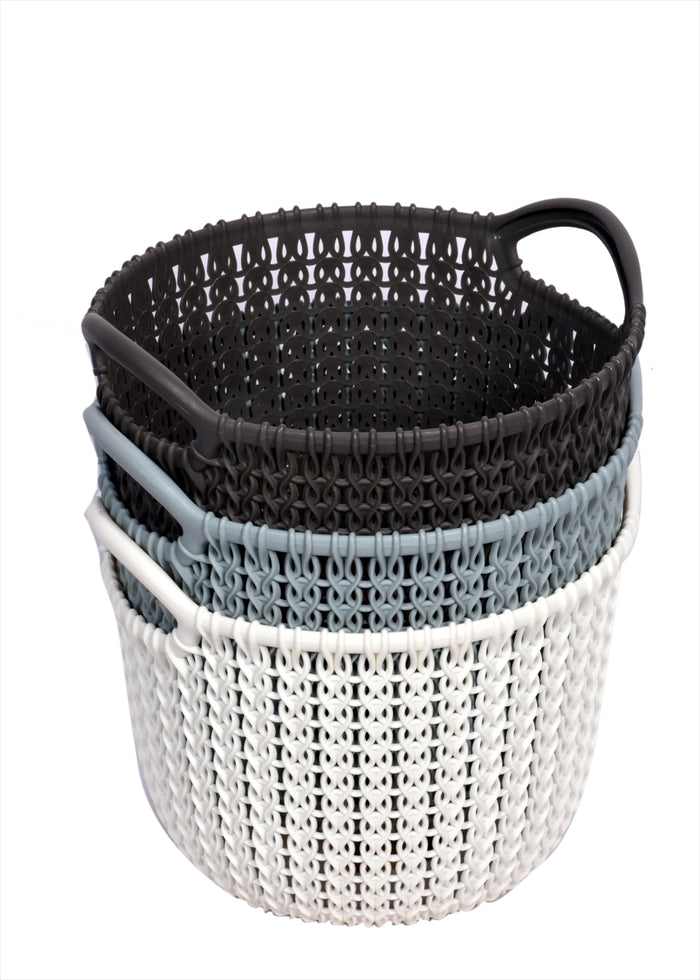 Rectaungular Knit Storage Basket - XS (03701)