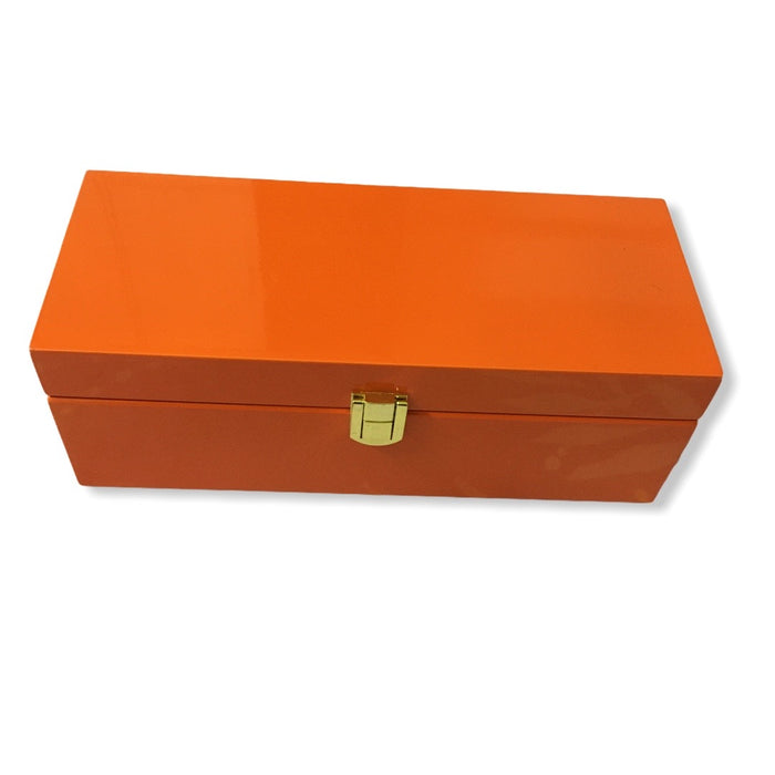Premium Wooden Jewellery/Chain Box - Velvet Inside 9.5" L x 4" W X 3" H