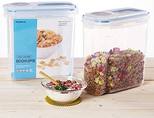 Komax Biokips Cereal,Pantry Container - Airtight - 4 Ltrs - BPA Free  ( pack of 1 )