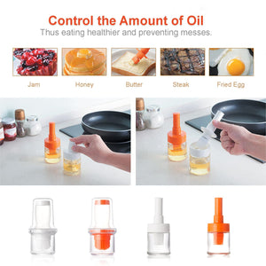 Boxania® Silicon Brush Oil Dispenser Bottle Heatproof Basting Brush for Kitchen Cooking BBQ Baking Grilling Ketchup Pastry