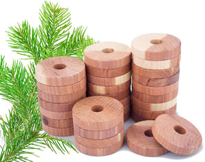 Natural cedar wood rings