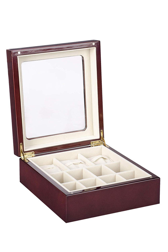 Boxania Watch/Cuff-Link/Ring Box in (Rosewood Color)