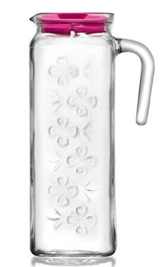 Gurallar Artcraft Glass Refrigerator Pitcher with Lid