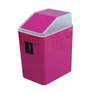 mini pink plastic dustbin 