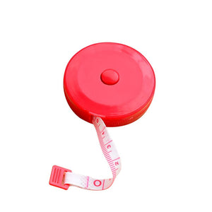 Boxania® 1 pc 150 cm Push Button Soft Retractable Tape Measure Handy Pocket Tape Measure Double-Sided Measuring Tape ( Random Colour)