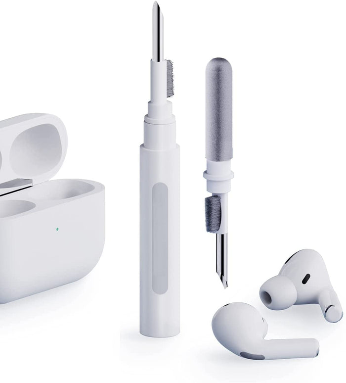 Vicloon AirPod Cleaning Kit, 3 In 1 Airpod Cleaner Pen With Sponge, Wireless Earbuds Clean Pen, Multifunctional Earphone Cleaning Kit For Dust Removal Earbuds Mobile Phone - Black