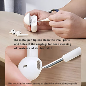 Cleaning Pen for Airpods Earpods Headphone Earbud & Phone Multifunction Cleaner Kit Soft Brush for Bluetooth Earphones case Cleaning Tool