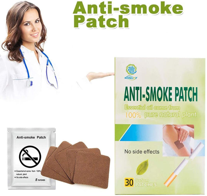 30PCS Anti Smoke Patch Stop Smoking Aids Smoking Patch Reliever Nicotine Patch Therapy Natural Ingredient Quit Smoking Patch