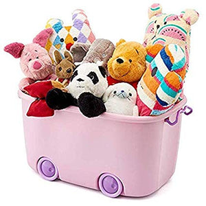 Stackable Toy Storage Box with Wheels, Big - 1 pc
