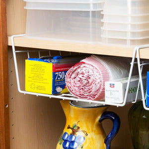 Under Shelves for Extra Cabinet Storage